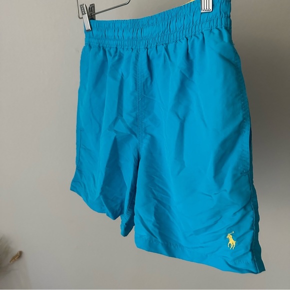 Polo Ralph Lauren Mens Lined Swim Trunks - Blue/Yellow XS - Picture 7 of 9